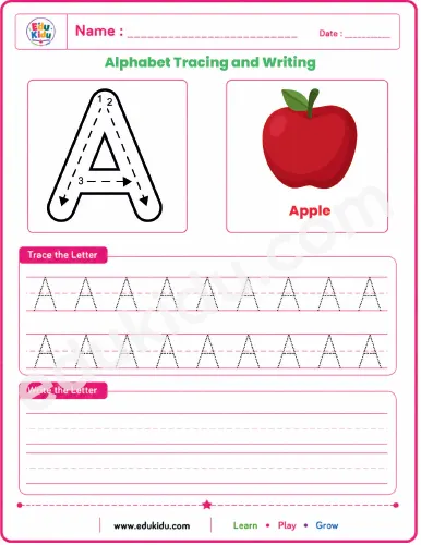 capital alphabet tracing & coloring worksheets a–z (lkg) (copy)