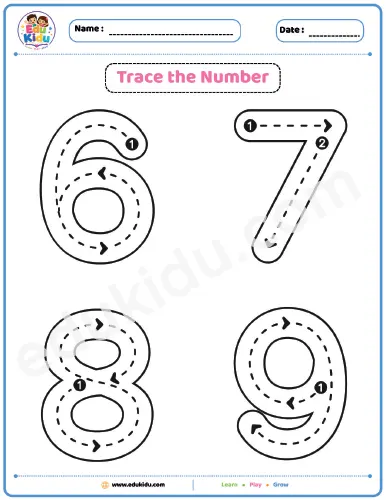 Trace the Number Worksheets (Nursery) | 16 - Image 4