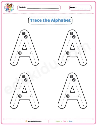 Uppercase Alphabet Tracing Worksheets (Nursery) - Image 2