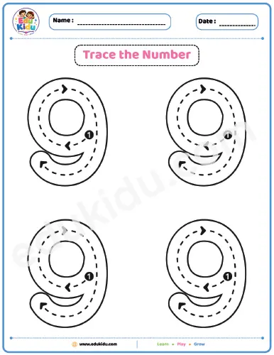 Trace the Number Worksheets (Nursery) | 16 - Image 3